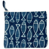 Anju Jewelry - Block-Printed Canvas Zipper Pouch