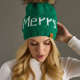 Panache Apparel Co. - Green Merry Pom Hat
