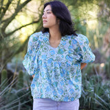 Dolma - Anjou Top O/S Turquoise Sage