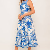 FLYING TOMATO - A printed woven midi dress - ID22480