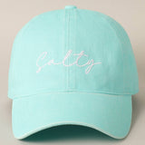 Fashion City - Salty Lettering Embroidery Baseball Cap