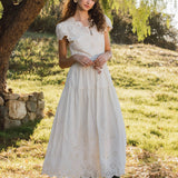 Current Air - Eyelet Embroidered Maxi Dress
