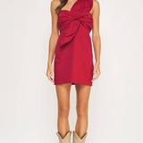 Strut & Bolt - Knotted Flower Bow Mini Dress