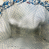 Anju Jewelry - Handcrafted Canvas Bag with Block-Printed Azure Canopy