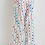 Baevely by Wellmade USA - BOAT PRINT DRAWSTRING PANTS