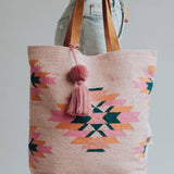 Panache Apparel Co. - Pink, Teal & Orange Aztec Tote