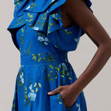 Sugarlips - Sendra Floral Santana Tie Back Midi Dress