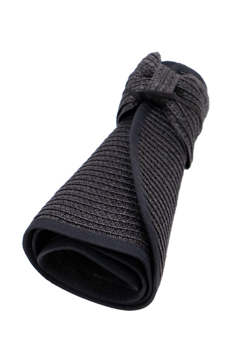 Pack and Go Paper Straw Wide Roll-Up Sun Hat