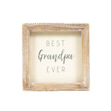 Adams & Co. - 11954 - 5x5 wood frame sign (GRANDPA)  home decor gift