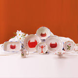 ChagoArt - Flower Trinket Tray-Ceramic Ring Dish-Jewelry Tray- Bloom