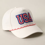 Fashion City - USA Patch Rope Trucker Hat