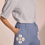 Strut & Bolt - Contrast Embroidery Shorts