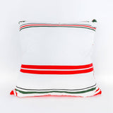 Adams & Co. - 70873 - 24x24 rvs pillow (STRP/PLKA)  Christmas Decor