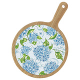 Boston International - Hydrangea Allover Bamboo & Ceramic Cheese board Rosanne Beck
