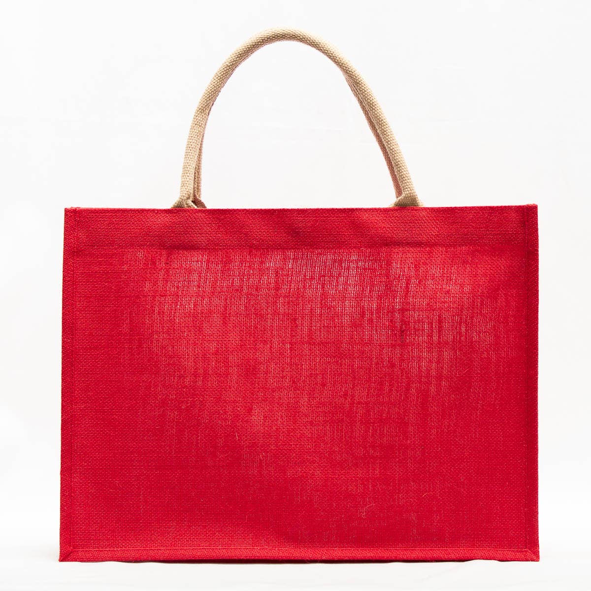 The Royal Standard - Jute Pocket Tote   Red   19x14x7.5