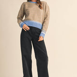 &MERCI - GEOMETRIC KNIT SWEATER MSW11118