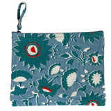 Anju Jewelry - Block-Printed Canvas Zipper Pouch