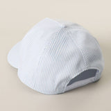 Fashion City - USA Embroidered Patch Varsity-Style Stripe Trucker Hat