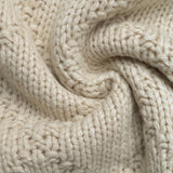 Rosa Clothing - Contrast Trim Fish Pattern Crewneck Knit Sweater