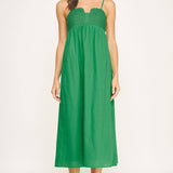 Strut & Bolt - Top Stitch Bustier Linen Midi Dress