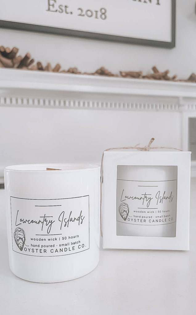 Oyster Candle Company Wood Wick Candle