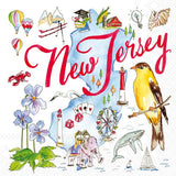Boston International - Paper Cocktail Napkins 20 ct NJ NEW JERSEY State Collection