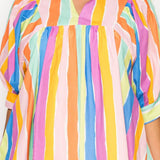 Meet me in Santorini - Sirena Stripe Short Dress