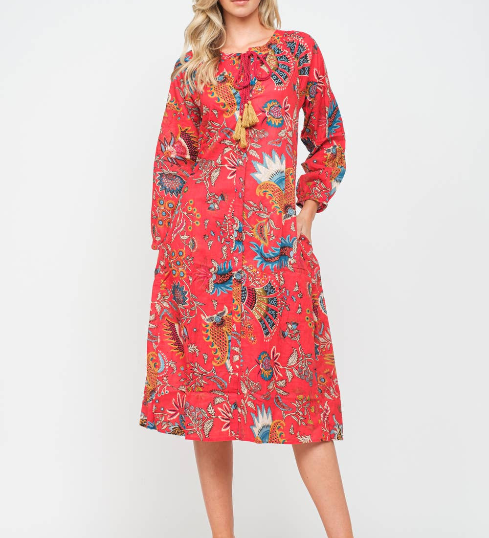Caren Printed Dress