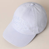 Fashion City - Salty Beach Text Embroidery Baseball Cap