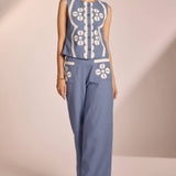 Strut & Bolt - Contrast Embroidery Vest Top