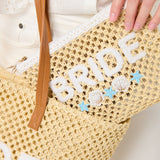 Shiraleah - "BRIDE" SHELL ZIP POUCH,NATURAL