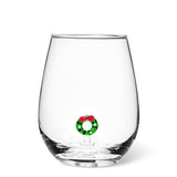 Abbott - Christmas Wreath Stemless Wine Glass
