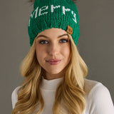 Panache Apparel Co. - Green Merry Pom Hat