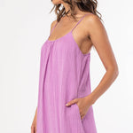 Lovestitch - Striped Scoop Neck Ruffle Hem Maxi Dress