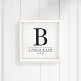 CUSTOM- Single Letter Personalized Wall Art 12" x 12" | Wood Sign