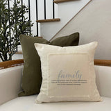 - Family Quote / (MS Natural) Pillow