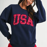 AEMI + CO - 9134GK Modern Vintage Graphic Fleece Pullover