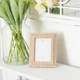 Adams & Co. - 11845 - 8x10x1 wood photo frame (SCALLOP) ntrl (5x7) pic