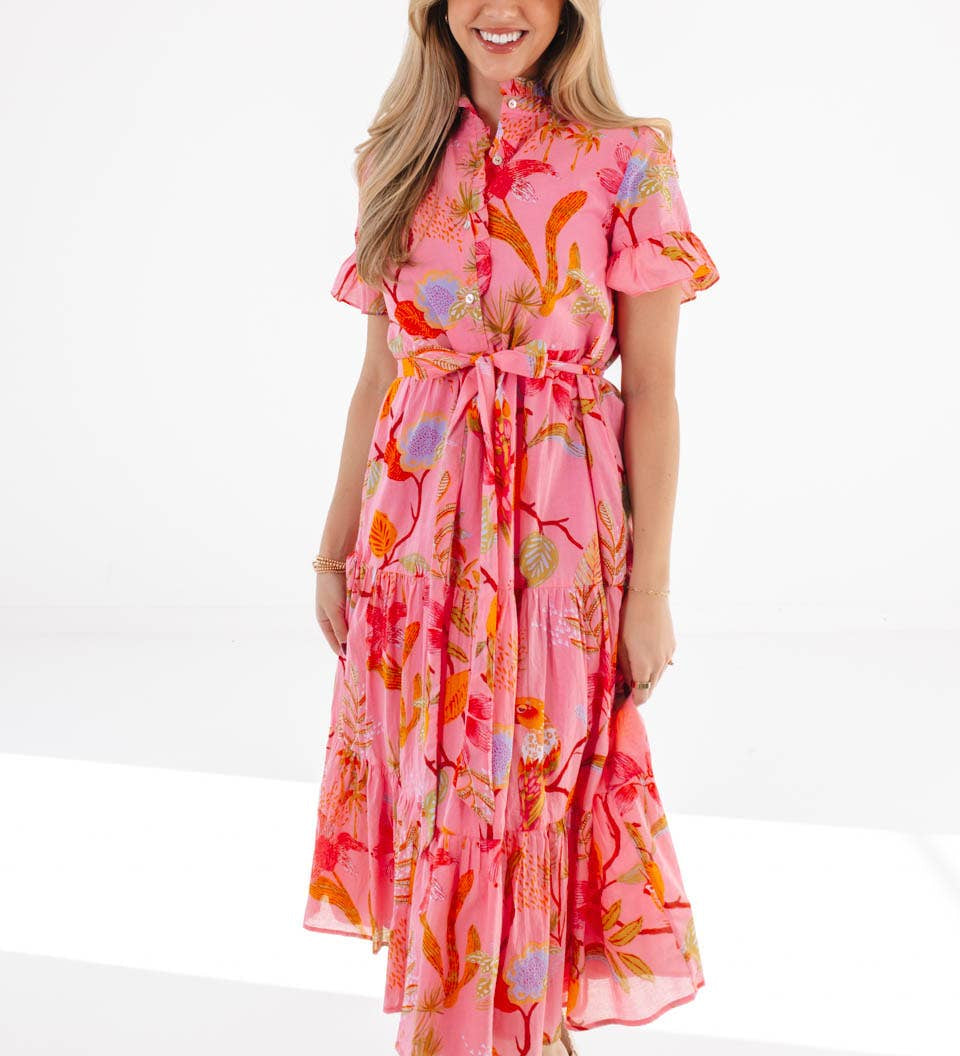 J.Marie Collections - Playa Button Up Midi Dress