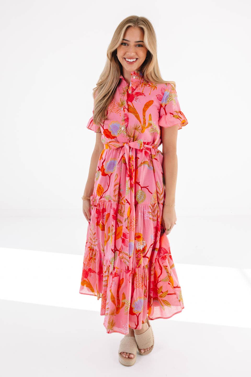 J.Marie Collections - Playa Button Up Midi Dress