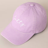 Fashion City - Salty Lettering Embroidery Baseball Cap
