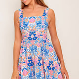 FLYING TOMATO - A printed woven mini dress - ID22345