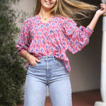 Dolma - Anjou Top Navy Pink