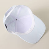 Fashion City - USA Embroidered Patch Varsity-Style Stripe Trucker Hat