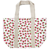 Anju Jewelry - Handcrafted Canvas Bag with Block-Printed Strawberries