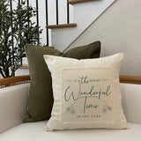 Most Wonderful Time of the Year / Natural Pillow