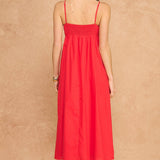 Strut & Bolt - Top Stitch Bustier Linen Midi Dress