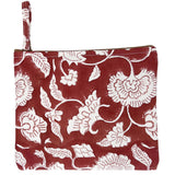 Anju Jewelry - Block-Printed Canvas Zipper Pouch