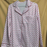 Rosa Clothing - Moonlite Valentine's Day red heart ribbon bow Pajamas set
