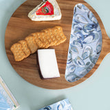Kim Hovell Art - Wooden Serving Tray (Round) - Pewter Shells